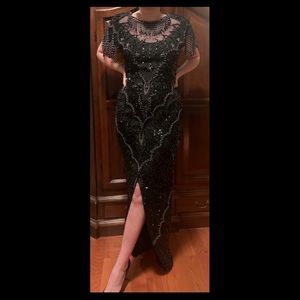 Vintage Formal Floor Length Silk Gown